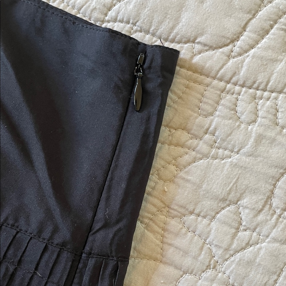 Vintage GAP Black Mini Skirt Silk/Cotton Size 8/ Medium - Picture 6 of 9